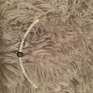 black evil eye puka shell necklace